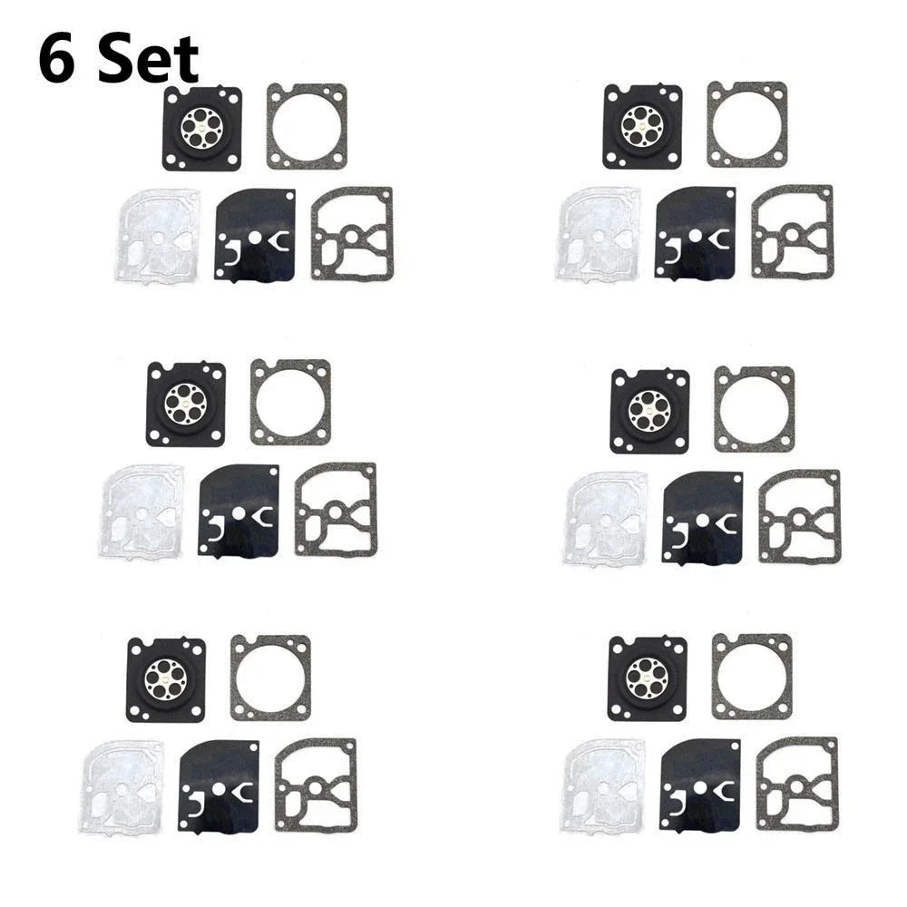 Set of 6 Carburetor Gasket Kits for ZAMA GND-105 C1M-EL44 Chainsaw