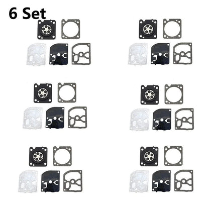 Set of 6 Carburetor Gasket Kits for ZAMA GND-105 C1M-EL44 Chainsaw
