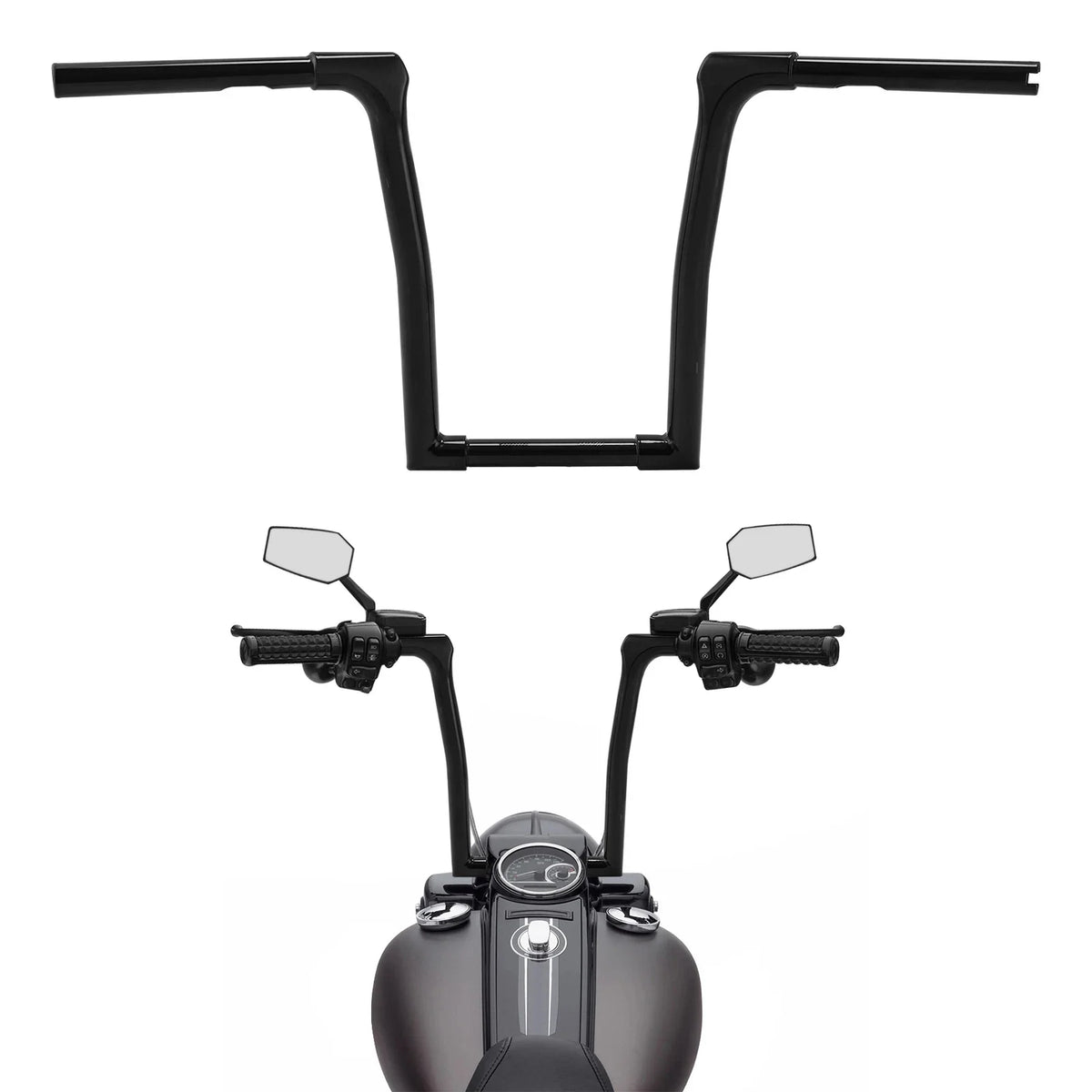14" Rise Ape Hanger Handlebar for Harley Davidson Softail Fat Boy (2018–2024)