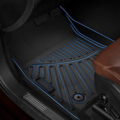 Set of 2 Waterproof Floor Mats Liner for Dodge Ram 2500 3500 (2019–2024)