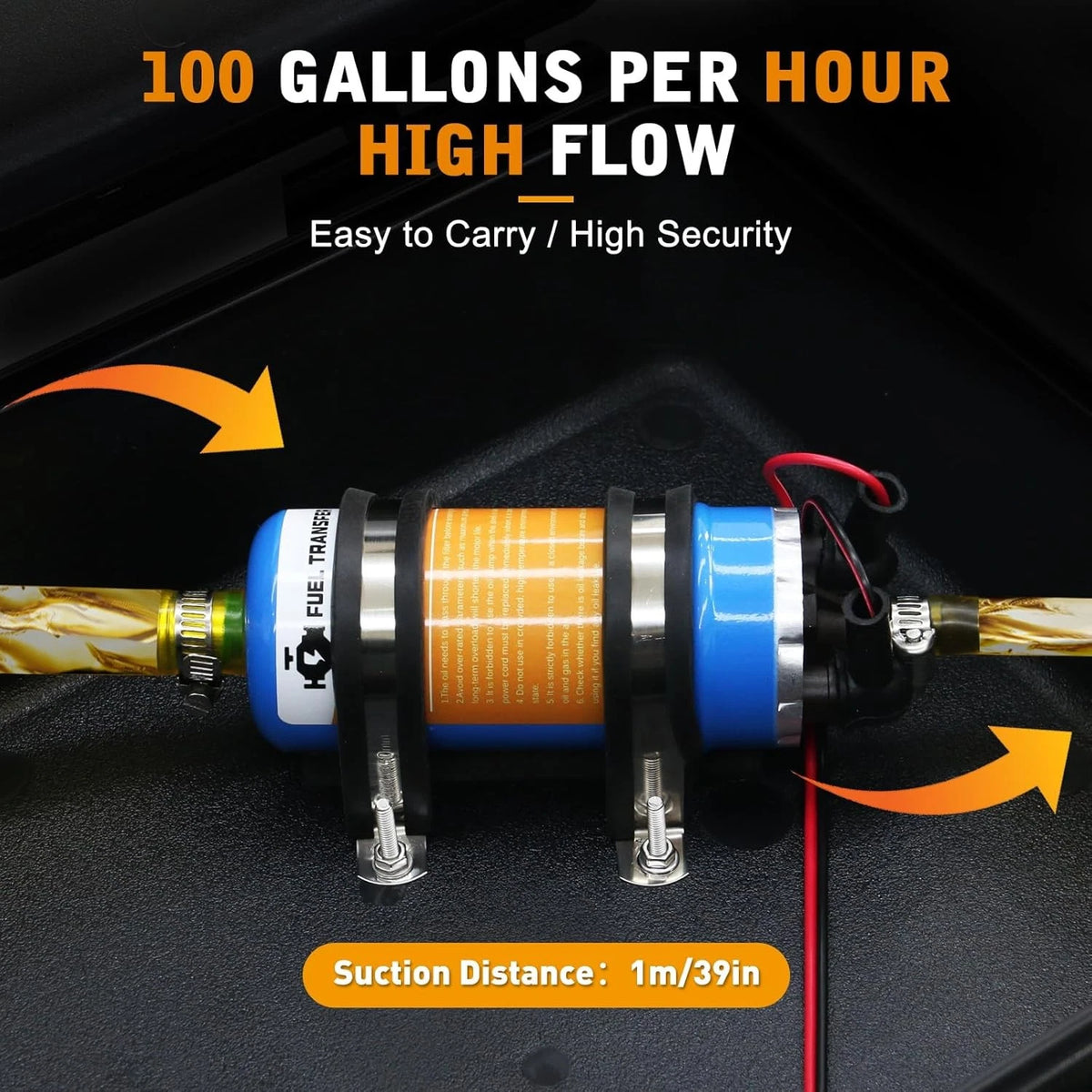 Set of 2 12V Inline Fuel Transfer Pumps for (IFTP-03)