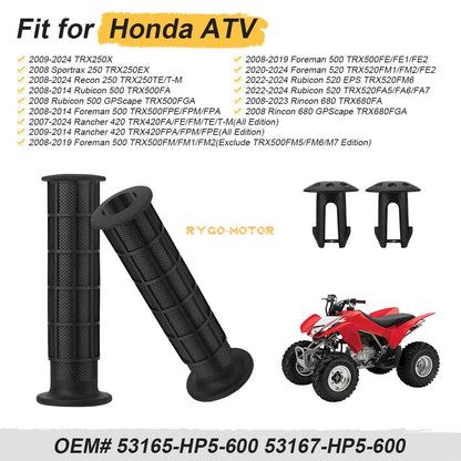 Handlebar Grips & End Guard for Honda TRX420 (2007–2023)