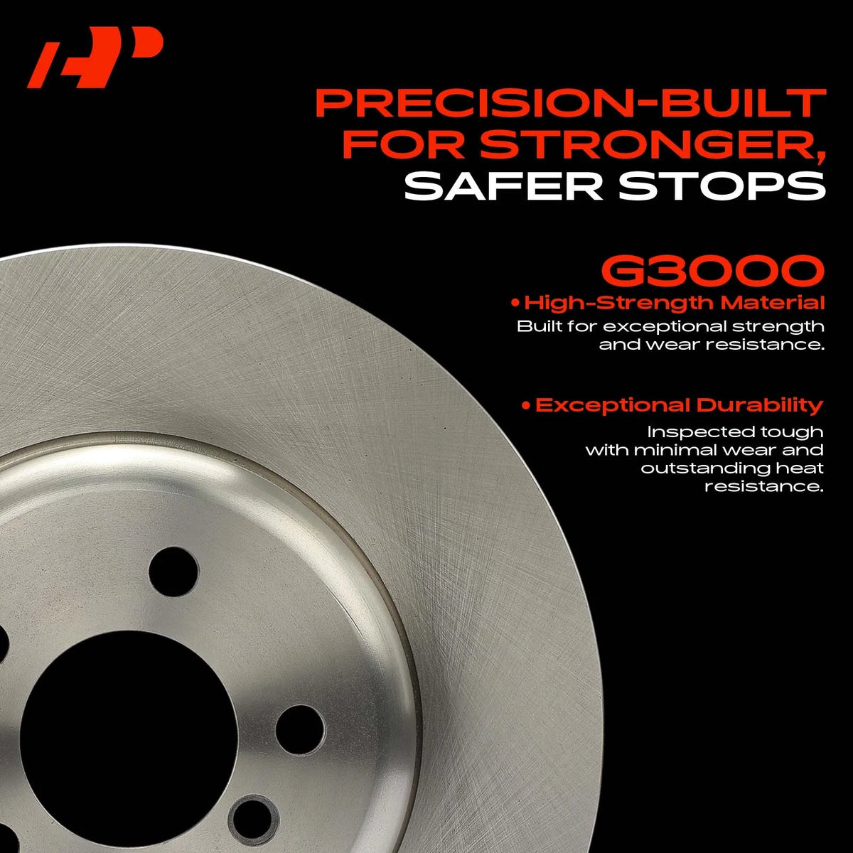 Set of 2 Front Side Disc Brake Rotors for Ford Mustang (2005–2014) BR5413402, BRRF204, AR8171EVC, R-54134