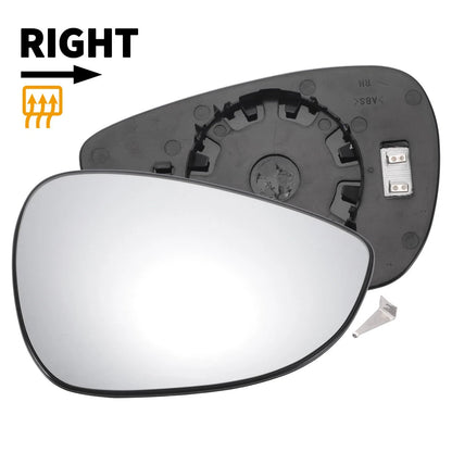 Right Side Heated Convex Mirror Glass for Ford B Max Fiesta (2012–2019)