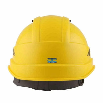 Shelblast Safety Helmet with Peak for Professional (Lemon Yellow)