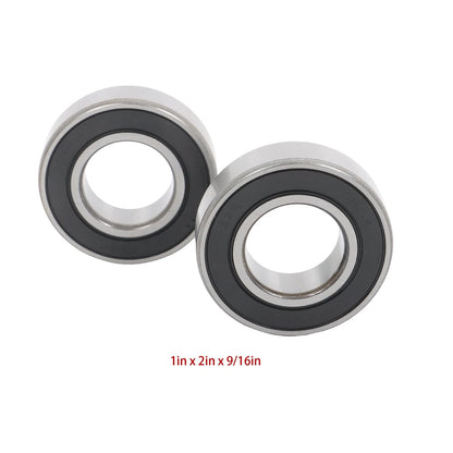 Set of 10 Ball Bearings 1" x 2" x 9/16" Rubber Sealed