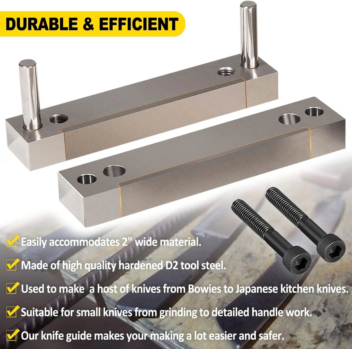 Hardened File Guide for Knife Making Tool