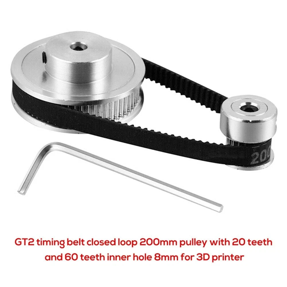 Synchronous Wheel Set Kit for 2GT60T20T Reduction Gear Printer (2000–2023)