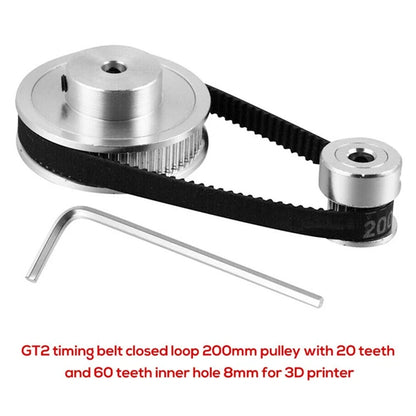 Synchronous Wheel Set Kit for 2GT60T20T Reduction Gear Printer (2000–2023)
