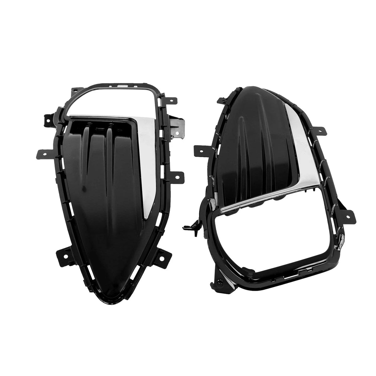 Chrome Fog Light Lamp Covers for Ford Edge (2019–2022) LH+RH Pair