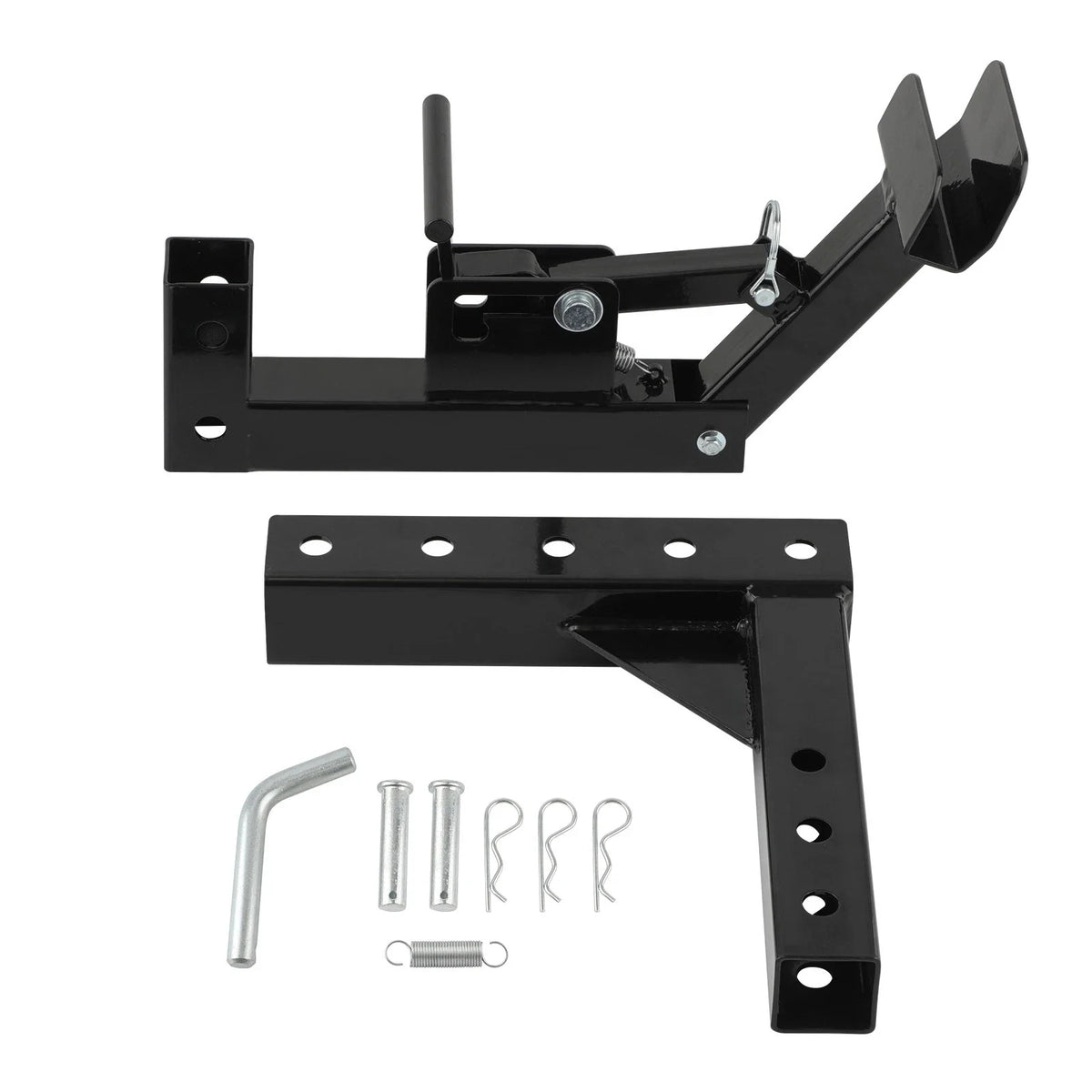 Trash Can Transporter Trailer Hitch with 2" Adapter for Golf Cart/Truck