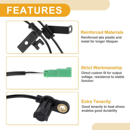 ABS Wheel Speed Sensor No.EF914372Y for Ford Escape (2005–2007) Rear Left