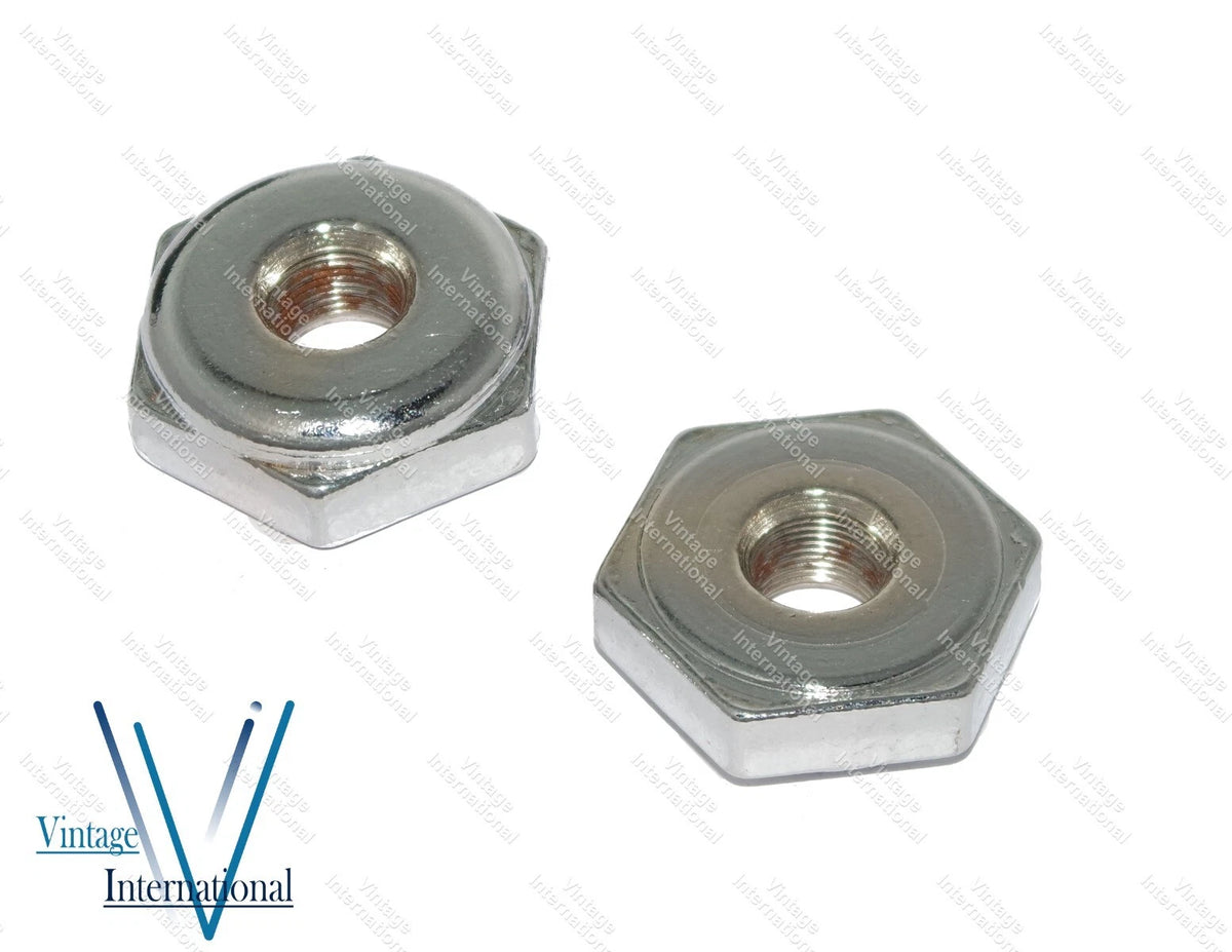 Chrome Rear Suspension Axle Nut Pair for Royal Enfield Bullet