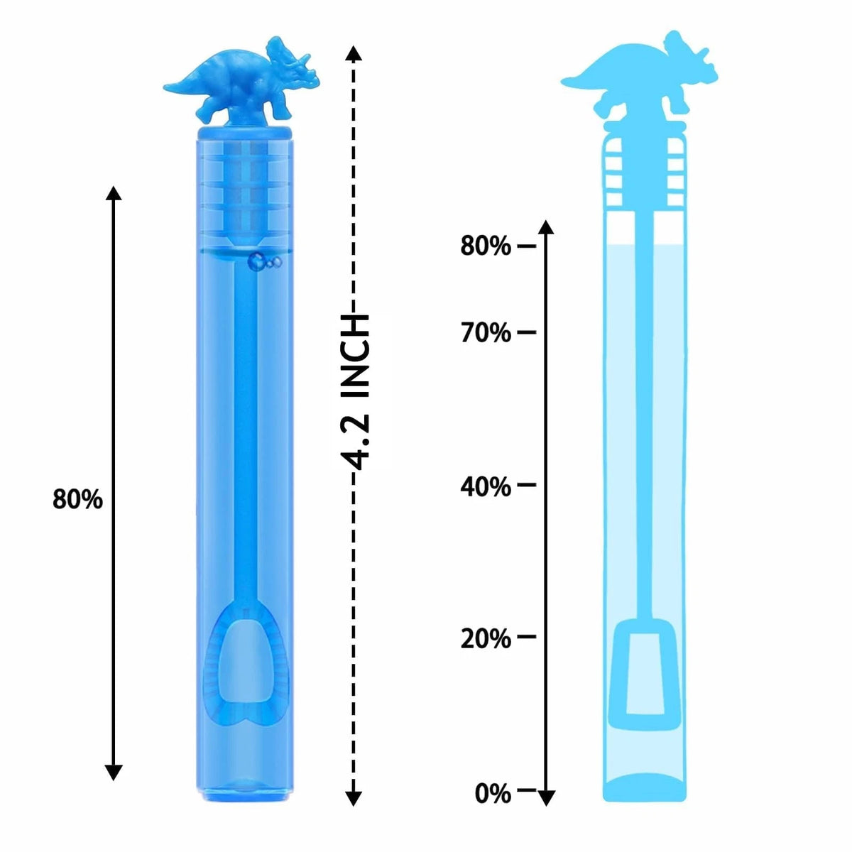 32 Pack Mini Bubble Wands for Kids Party Favors (4.2 inches)