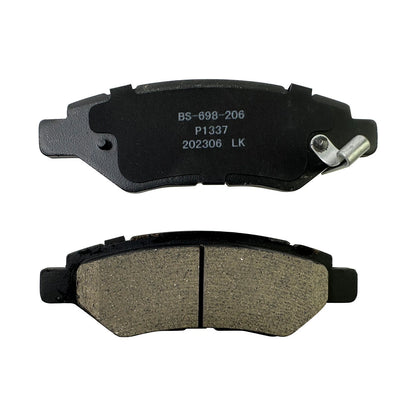 Set of 4 Rear Ceramic Brake Pads for Cadillac CTS, Chevrolet Camaro, Saab 9-4X (2010–2015) P-1337, 1337