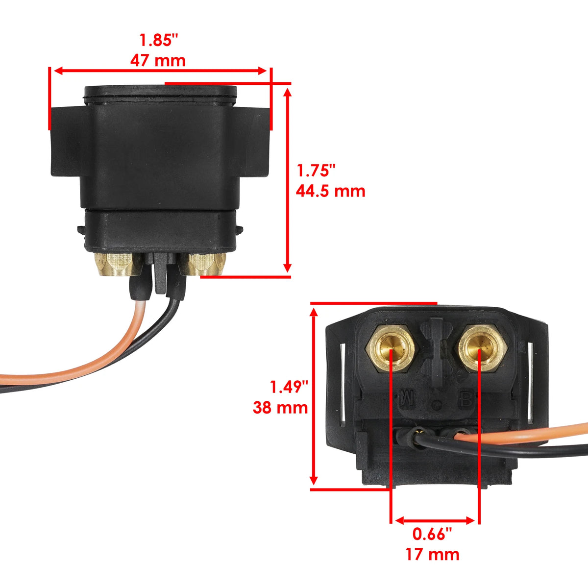 Starter Solenoid Relay for Yamaha SR230 SRT1000 (2005–2007) YE1829RE220ZR