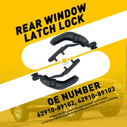 2Pcs Rear Quarter Window Lock Latch for Toyota Tacoma T100 Hilux (1989–2000)