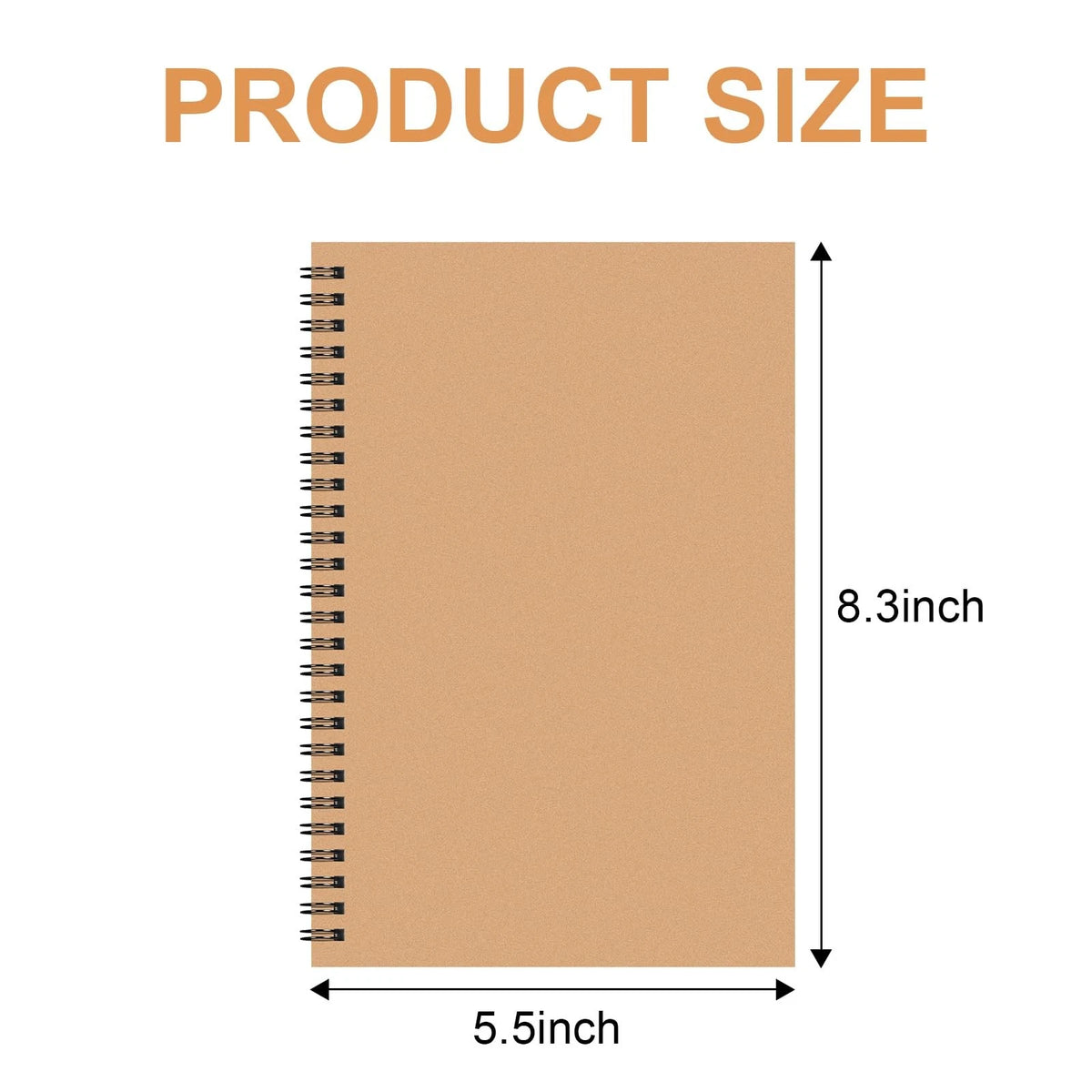 Set of 22 Kraft Hardcover Notebooks for College Ruled (No Part Numbers)