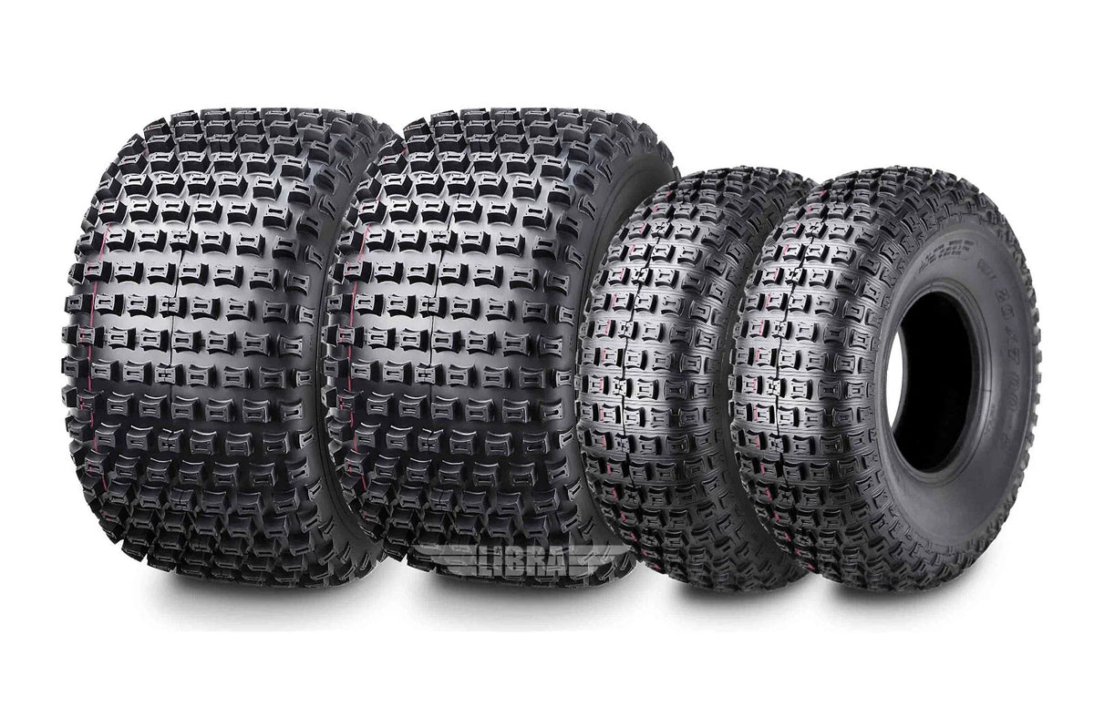 Set of 4 UTV ATV Tires 20x7-8 & 22x11-8 4PR for Kymco MXU 150 (2006–2017)