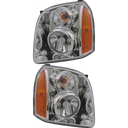 Headlight Assembly Pair for GMC Yukon (2007–2014) PLX-M1-334-1142L-AC, GM2502265, GM2503265