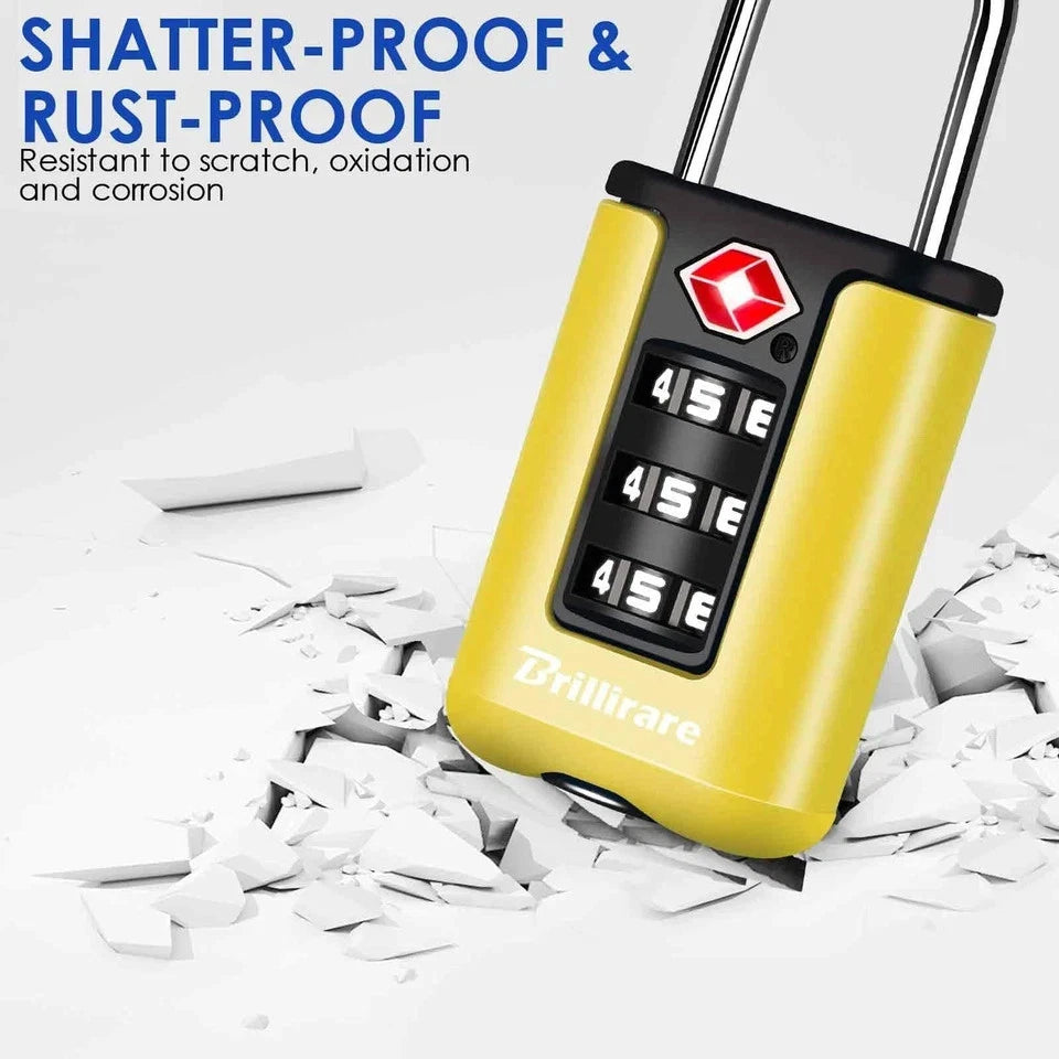 2 Pack TSA Approved Luggage Locks Combination Travel Padlock