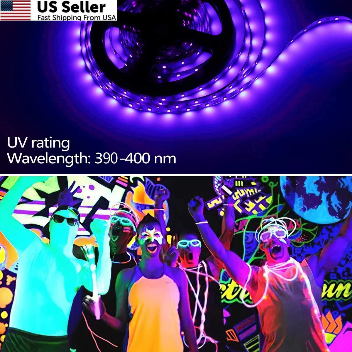 33ft LED UV Black Light Strip Kit for CLY (Pack of 1)