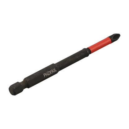 Set of 6 PH2 Magnetic Cross Screwdriver Bits for Automotive Use