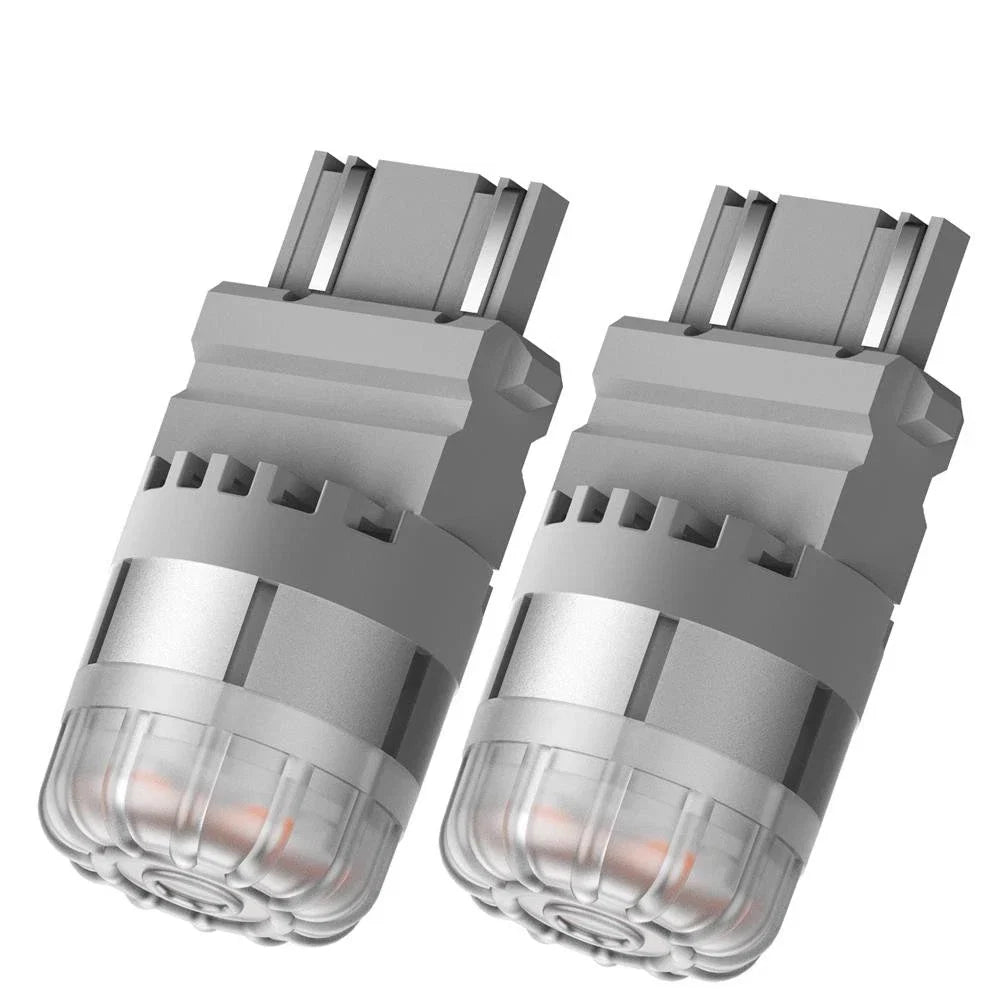 2X Amber Yellow 3157 9-SMD LED Light Bulbs for Turn Signal (3057 3457 4157)