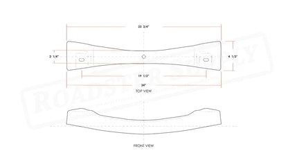 Front Crossmember Heavy Duty with 1 Inch Drop for 1932 Ford Model A (1932)