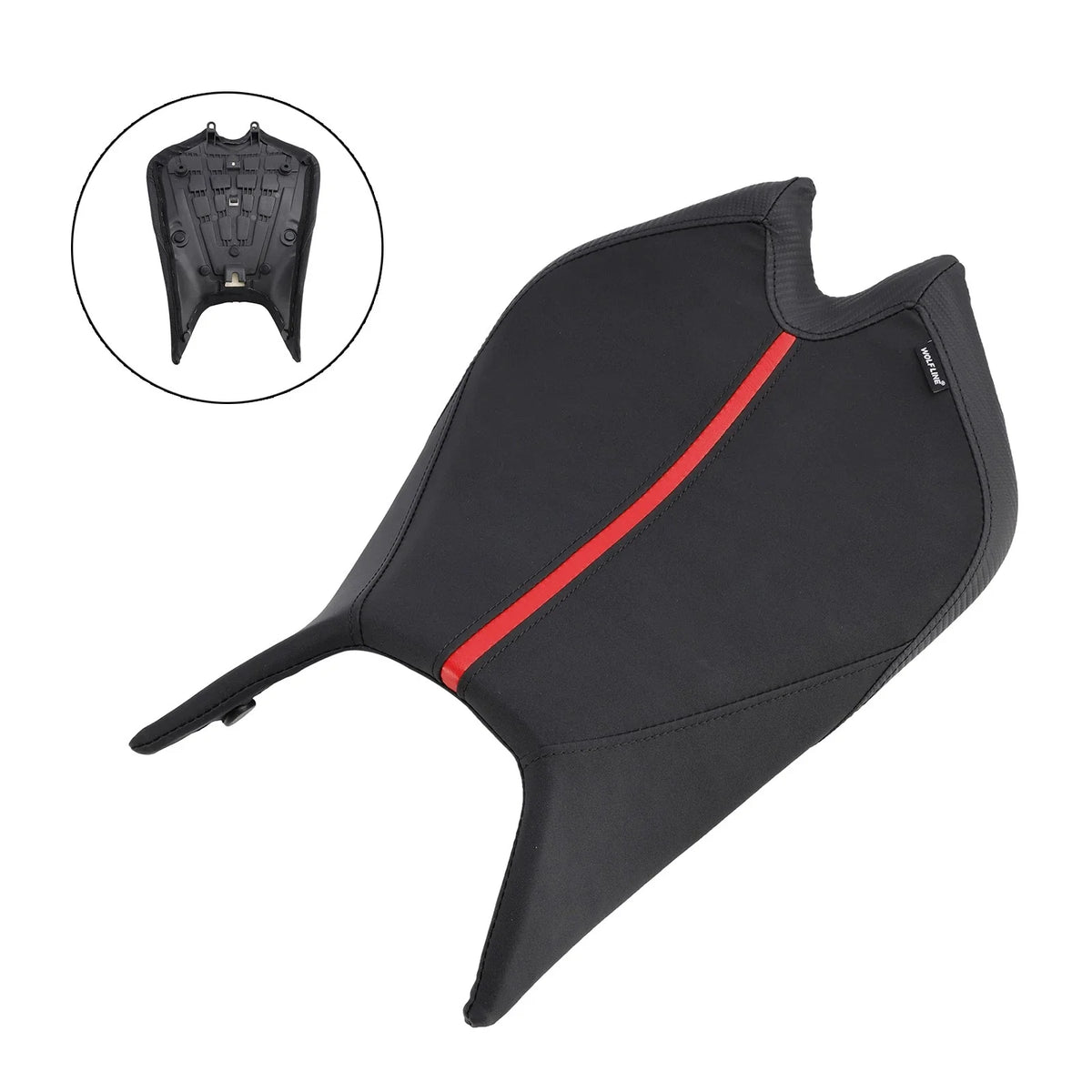 Front Driver Raider Seat Pillion Saddle Red for Aprilia RSV4 1100 (2021–2024)