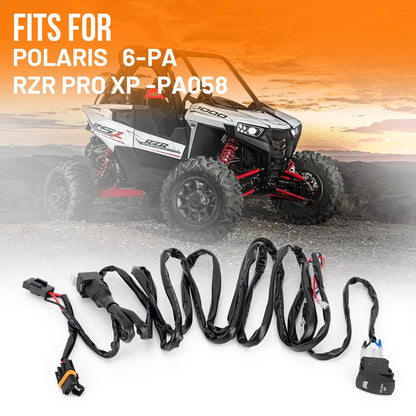 Light Bar Rocker Switch + Wiring Harness for Polaris RZR 900 1000 (2024)
