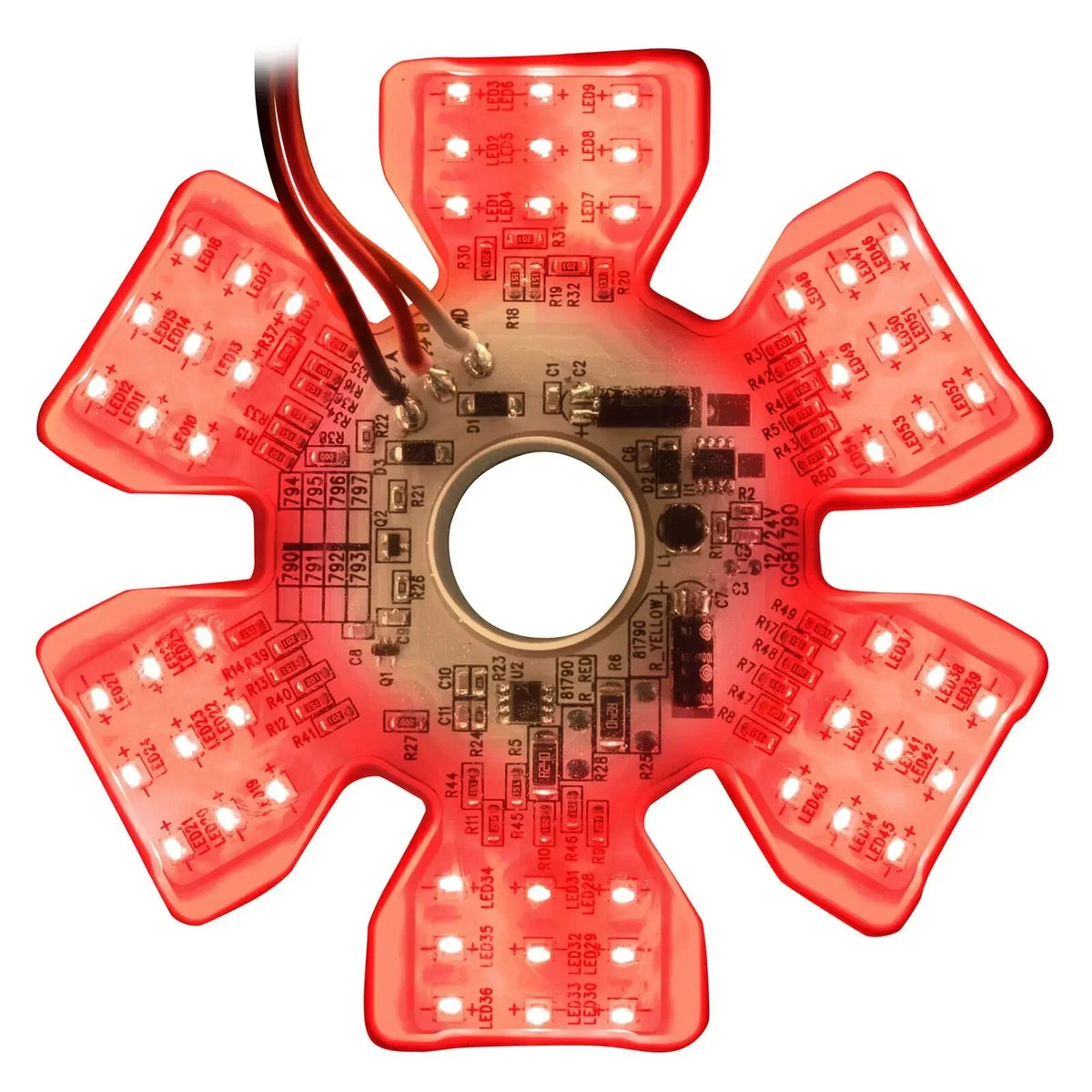 54 LED Duel Function Air Cleaner Light Red Amber for Peterbilt Kenworth (2006–2024)
