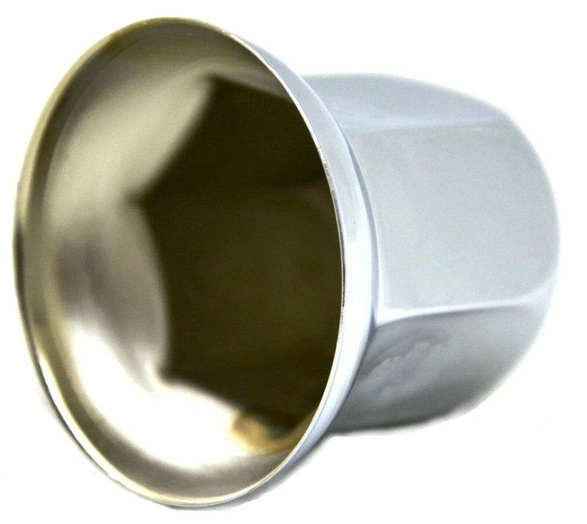 Set of 5 Chrome Steel Lug Nut Covers 33mm Cone Pointed #10273 for