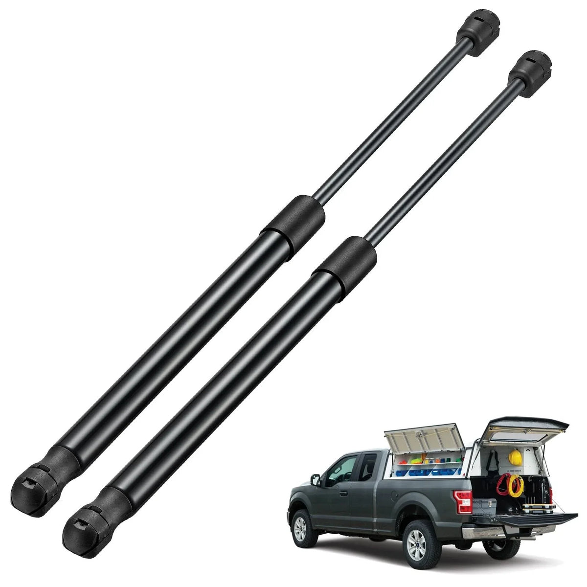 2PCS 17" 120lb Gas Struts for Snugtop Truck Topper Door (2018–2024)