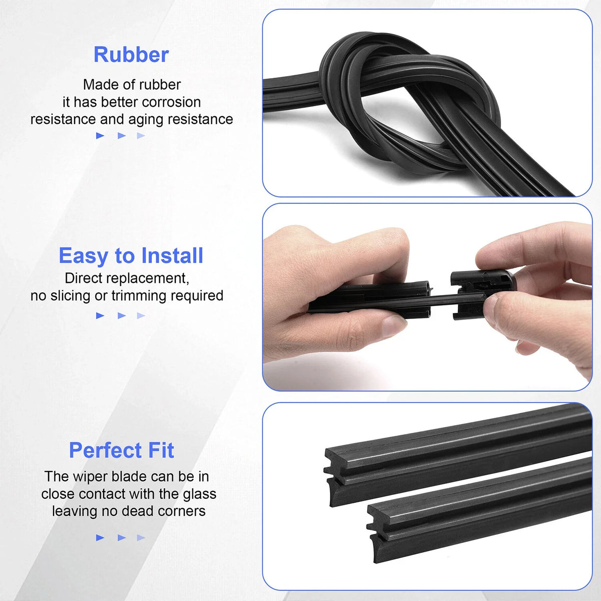 Set of 4 Wiper Blades for Volvo XC60 (2018–2023) 31490722