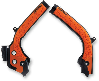 X-Grip Frame Guard for Acerbis (Black/Orange)