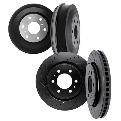 Set of 4 Drilled and Slotted Rotors for Chevy Equinox (2005–2006) ALX-PAU-DF-8004-47068-CLA2