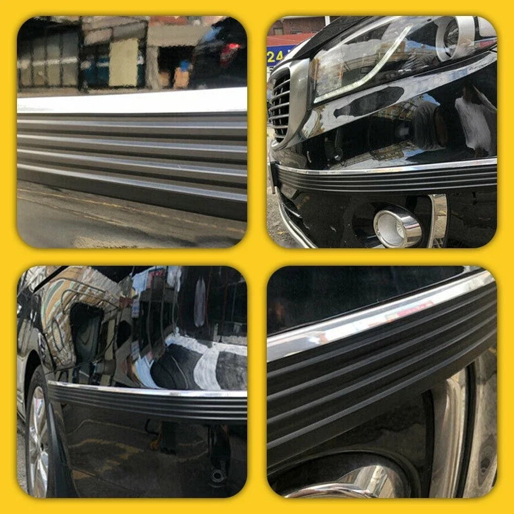 2X Black Side Body Trim Molding Protector for Chevy GMC Pickup Truck