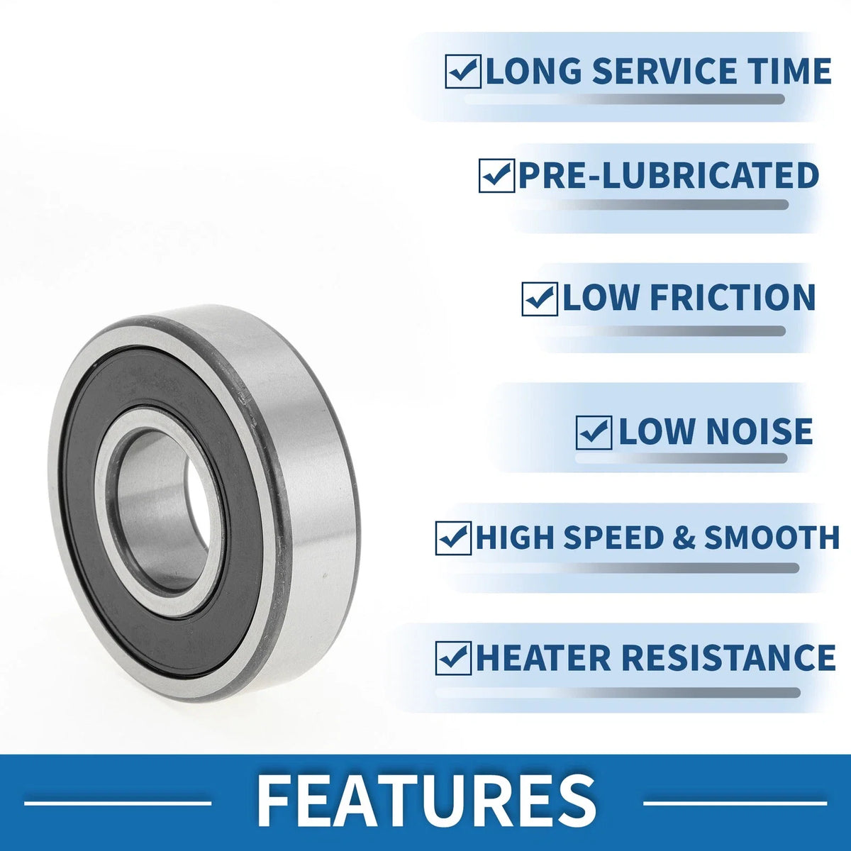 1 Pc 6305DDU Deep Groove Ball Bearing P4 for Scooter Skateboard (25x62x17mm)
