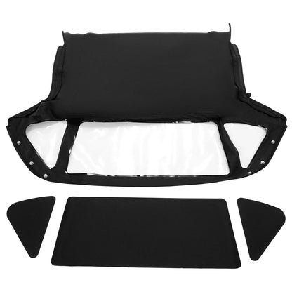 Soft Top for MG Midget (1970–1980) - Black Vinyl, 3 Plastic Windows