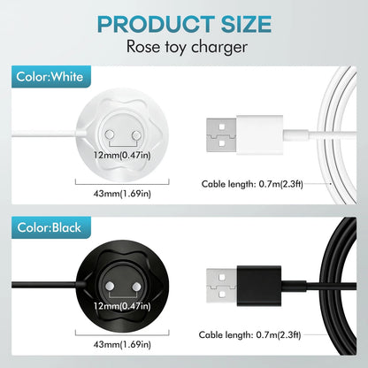 2X 12MM Magnetic Charger Replacement for Rose Charger