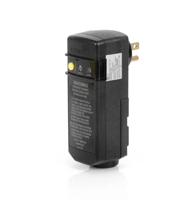 GFCI Self-Test Right Angle Plug-In 20 AMP 115V with Automatic Reset
