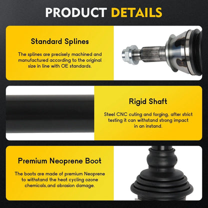 Rear Right CV Axle Shaft Assembly for Cadillac CTS (2014–2019)