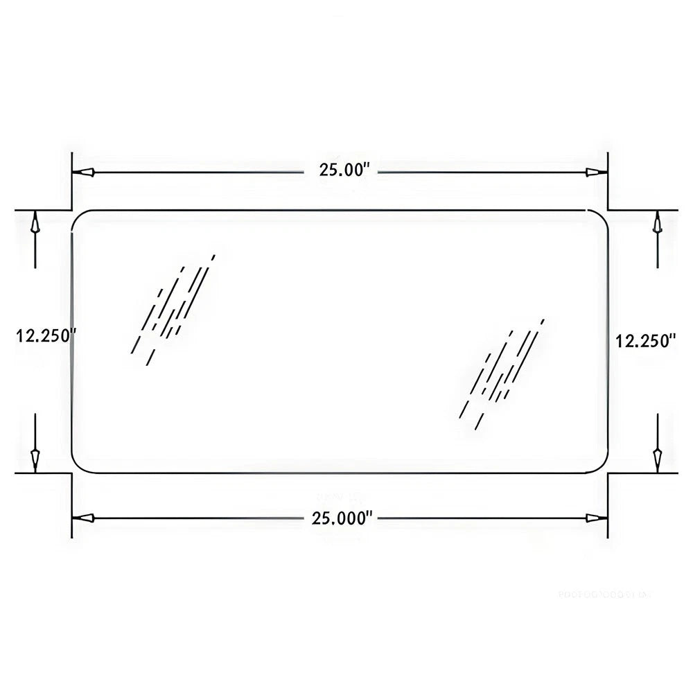 Tinted Rear Lower Glass for 210LJ (No Known Part Numbers)