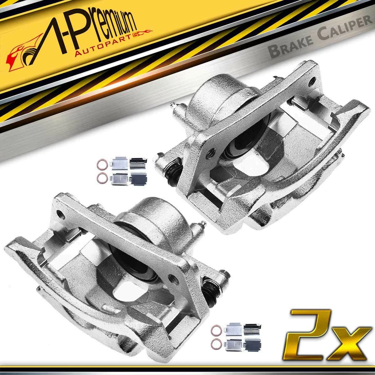 2X Front Brake Calipers with Bracket for Dodge Grand Caravan (2005) - 141.67041, 141.67042