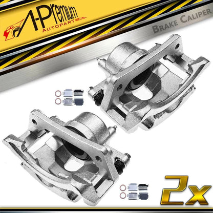 2X Front Brake Calipers with Bracket for Dodge Grand Caravan (2005) - 141.67041, 141.67042