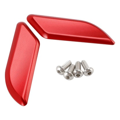 CNC Mirror Block Off Plates Red for Ducati Panigale 959 1299 R S (2015–2019)