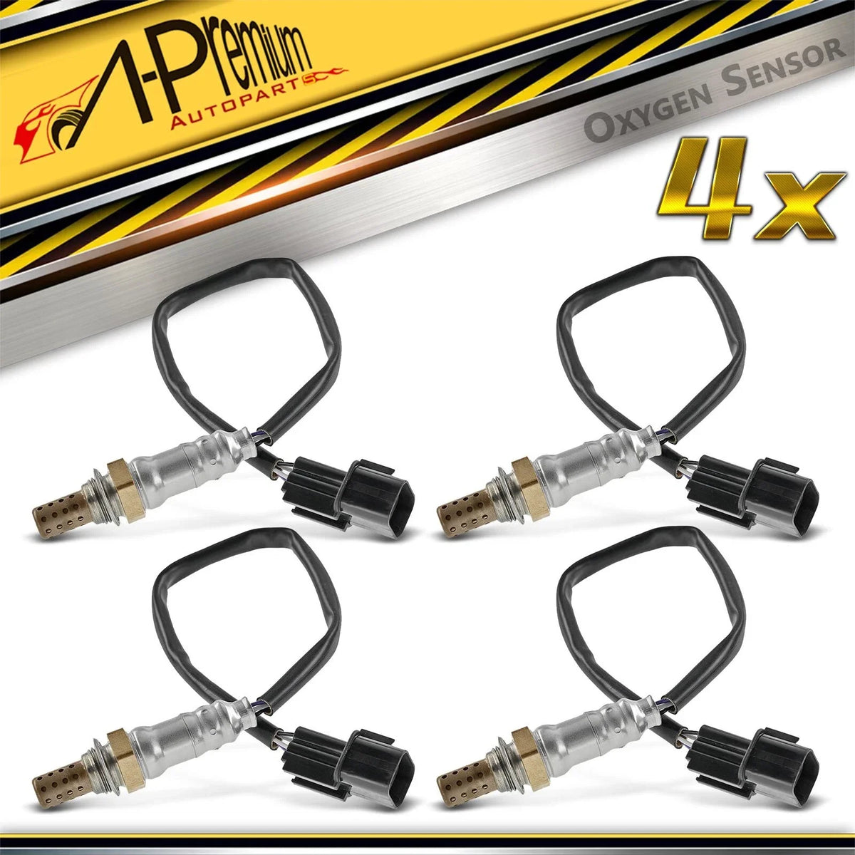 Set of 4 O2 Oxygen Sensors for Hyundai Genesis Equus (2011–2016)
