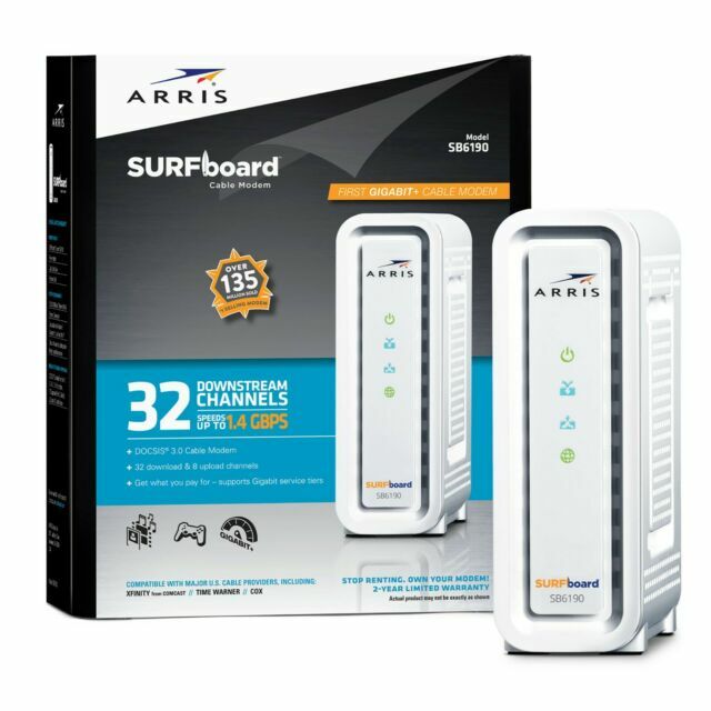 ARRIS SURFboard DOCSIS 3.0 Cable Modem for SB6190 (2016–Present)