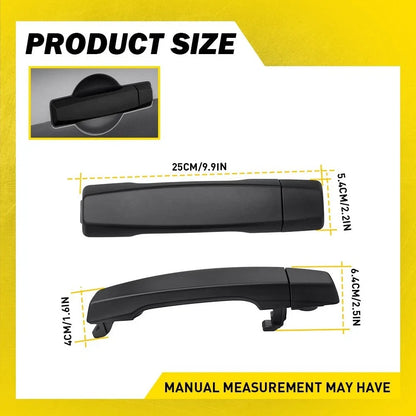 1X Black Outside Door Handle for Nissan Pathfinder Armada (2004) Rear Right/Left